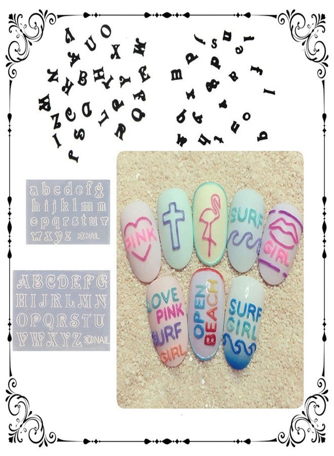 Ozekov 3D Silicone Letters & Numbers Nail Art Mold - Decorative Mould Making Tool - Image 2